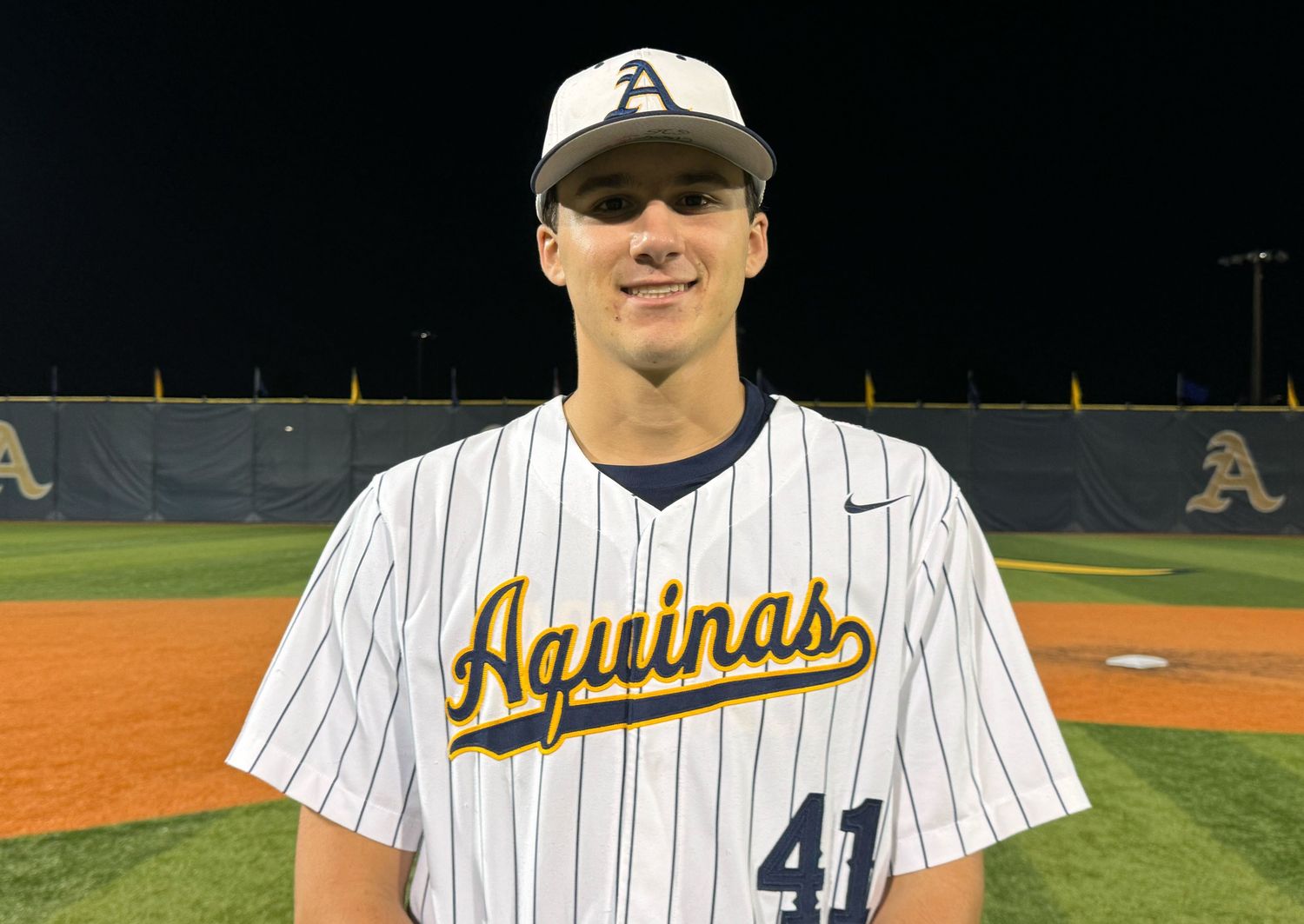 St. Thomas Aquinas baseball pitcher Anthony Ciscar. 3/20/2024.